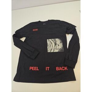 Nine Inch Nails Shirt Mens Large Black Long Sleeve Tour 2025 Peel It Back USA